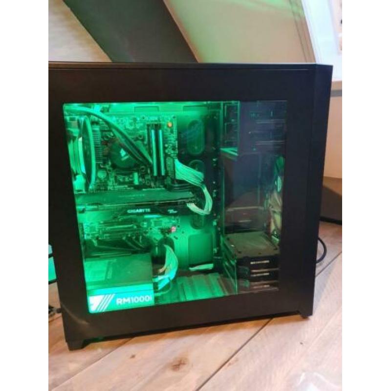Gaming PC i7 gtx 1070 16gb RAM 5+TBHDD en 120GB SSD aangebod