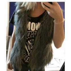 Faux fur gilet Vila maat XS
