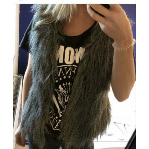Faux fur gilet Vila maat XS