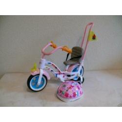 Mooie Baby Born Fietsje met Fietshelm // Poppenfietsje