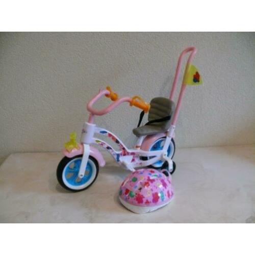 Mooie Baby Born Fietsje met Fietshelm // Poppenfietsje