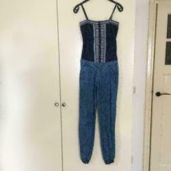 3914 Blauwe jumpsuit PELAGIZA IBIZA; Mt=XS Nieuwstaat