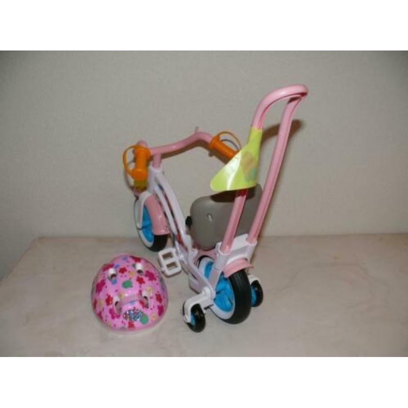 Mooie Baby Born Fietsje met Fietshelm // Poppenfietsje
