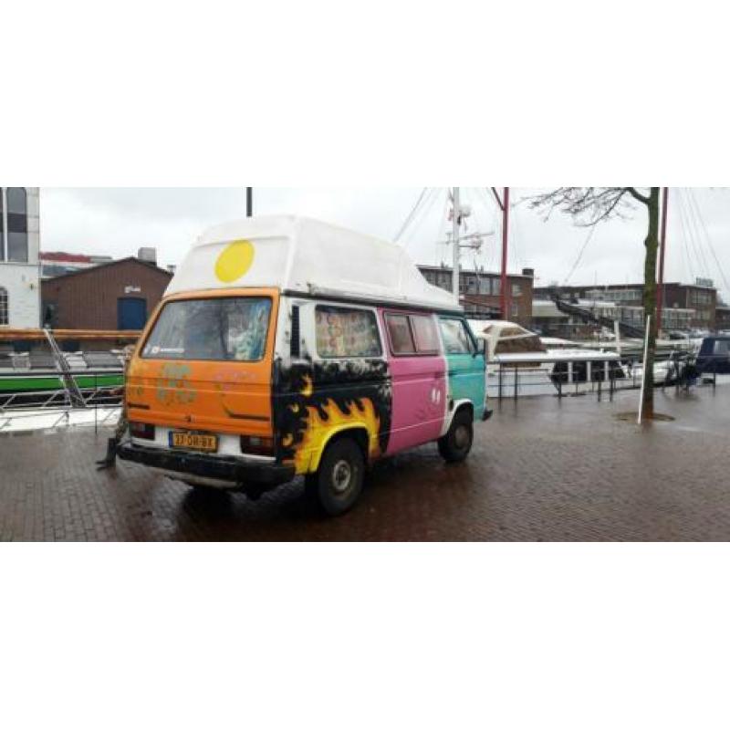 Vw t3 camper/ barbabussie/ hippie bus met hoogdak en bustent
