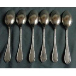 VEREINIGTE SILBERWARENFABRIK DUSSELDORF 90 6x lepel 21,4cm L
