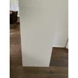 Kallax tafel /bureau kast combinatie wit van Ikea