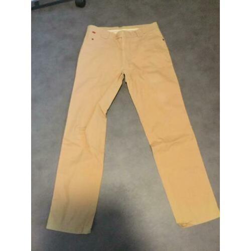 Okergele broek stretch Wear for men in maat 50