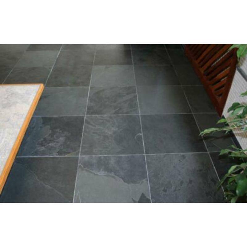 Mustang leisteen Black Slate wand en vloertegels 30x30 cm