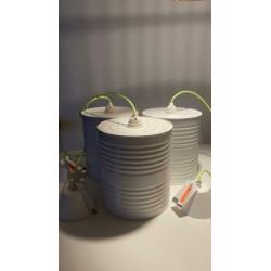 Rescued! Lampen gemaakt van gerecycled blik, wit
