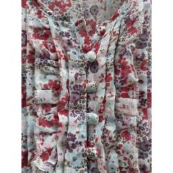 Naf Naf boho Ibiza floral top tuniek egf zara fiorucci XS S