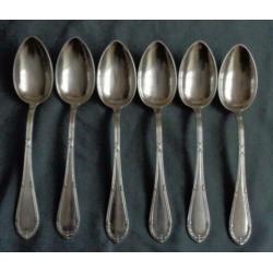 VEREINIGTE SILBERWARENFABRIK DUSSELDORF 90 6x lepel 21,4cm L