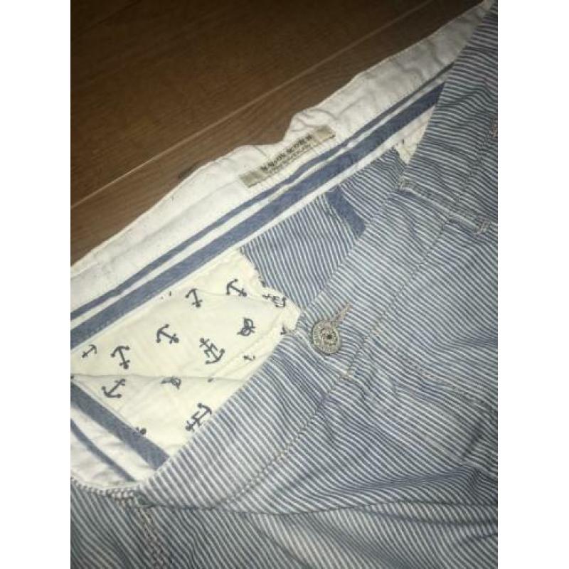 Maison Scotch broek | blauw streep | maat 33/32