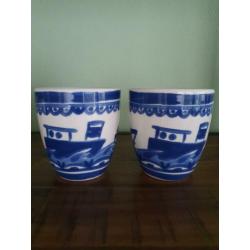 BLOND Amsterdam mokjes koffiebekers Hollands "Delfts blauw"