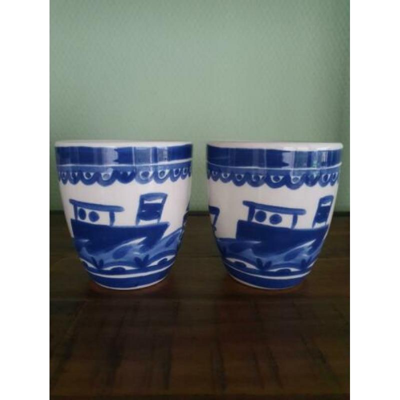 BLOND Amsterdam mokjes koffiebekers Hollands "Delfts blauw"