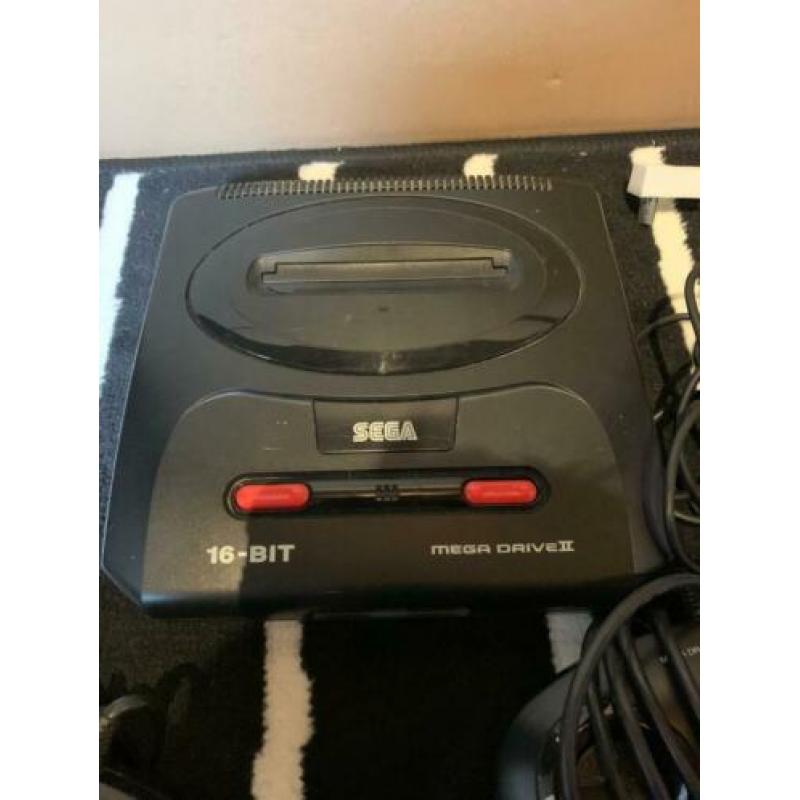 Nostaligische Sega Mega Drive II zonder adapter kabel