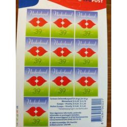 4 velletjes postzegels uit 2005