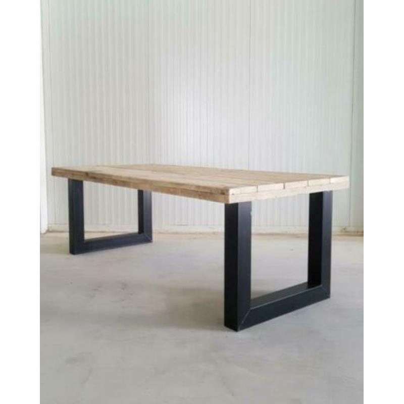 ACTIE:Industriële Eettafel Keukentafel Eethoek Steigerhouten