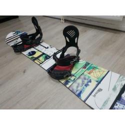 K2 raygun 157 wide snowboard + ride ex series bindingen xl