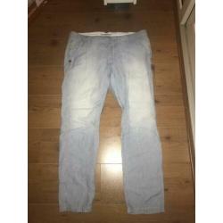 Maison Scotch broek | blauw streep | maat 33/32