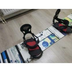 K2 raygun 157 wide snowboard + ride ex series bindingen xl