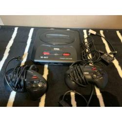 Nostaligische Sega Mega Drive II zonder adapter kabel