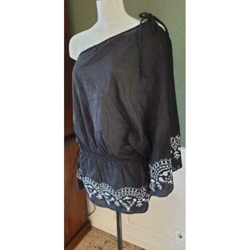 NIEUW gaaf zwarte DEBBIE KATZ top mt S/M 38/40, topje zwart