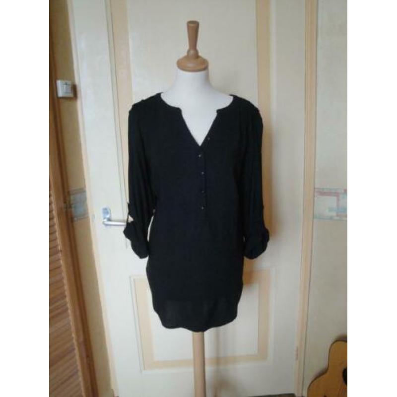 BPC Zwarte blouse/tuniek maat L (nieuwstaat)