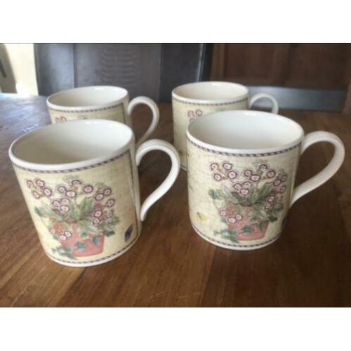 Wedgwood sarah's garden 4 mokken bekers