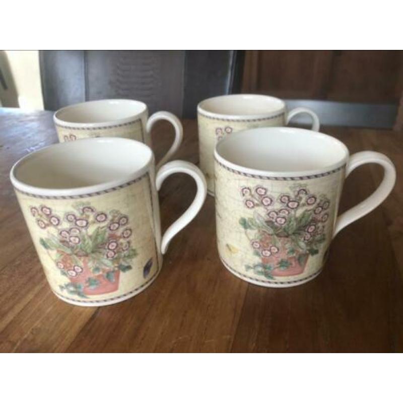 Wedgwood sarah's garden 4 mokken bekers