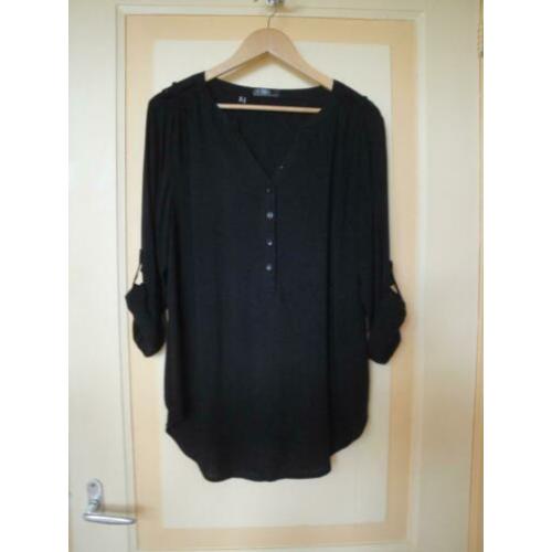 BPC Zwarte blouse/tuniek maat L (nieuwstaat)