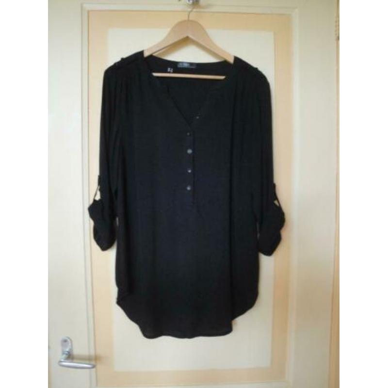 BPC Zwarte blouse/tuniek maat L (nieuwstaat)