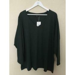 Nieuw shirt longsleeve groen Zizzi maat xl 54/56