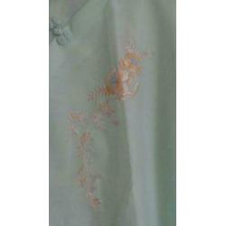 Vintage Fedo Chinese tuniek blouse mintgroen mt 40 -KB