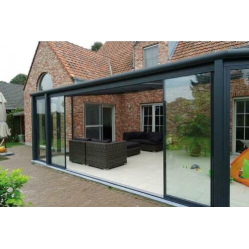 Glazen schuifwand S2, Wilt u graag een gesloten veranda?