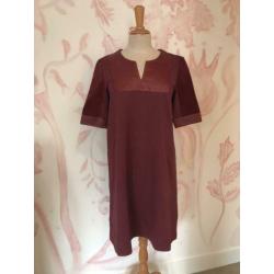 Supertrash A-lijn jurk bordeaux rood mt S