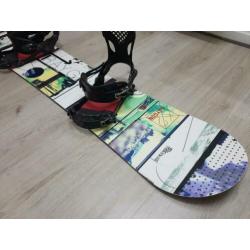 K2 raygun 157 wide snowboard + ride ex series bindingen xl