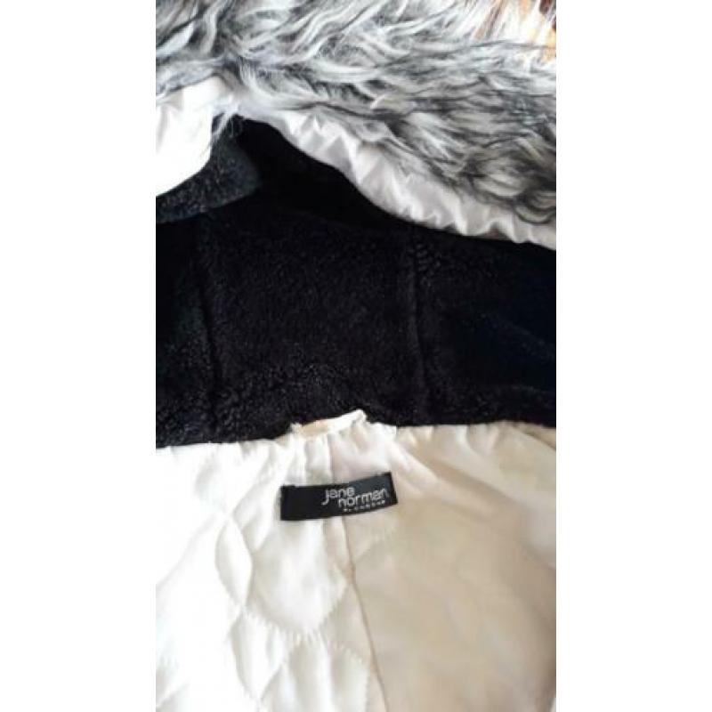 Witte parka winterjas, maat M