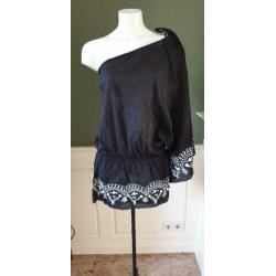 NIEUW gaaf zwarte DEBBIE KATZ top mt S/M 38/40, topje zwart