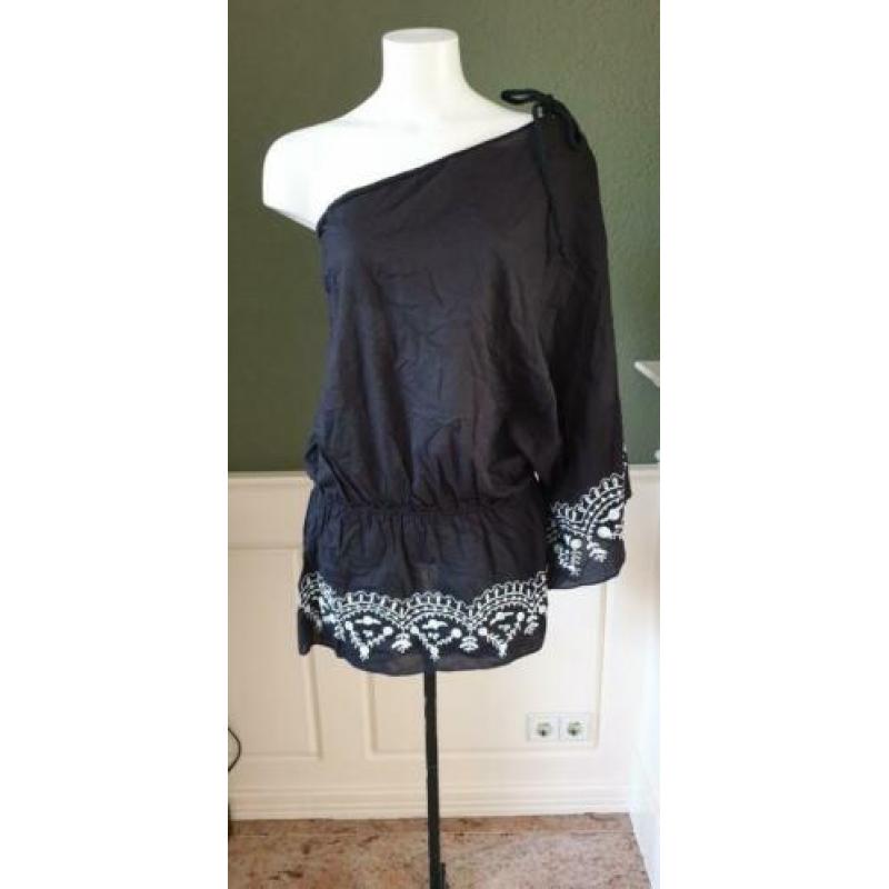 NIEUW gaaf zwarte DEBBIE KATZ top mt S/M 38/40, topje zwart