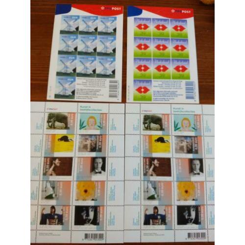 4 velletjes postzegels uit 2005