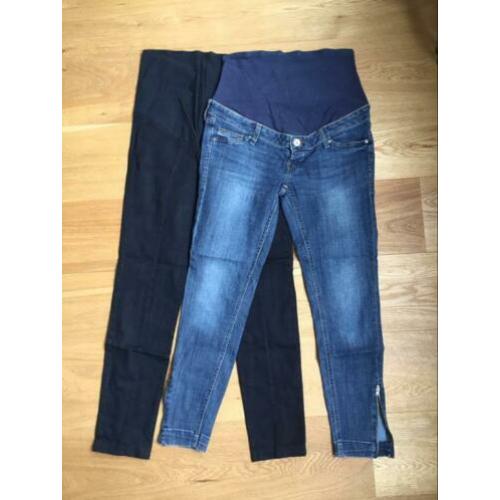 Set van 2 zwangerschapsbroeken maat 40 H&M