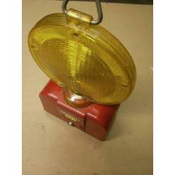 Knipperlamp Signalite met nieuwe accu 6v