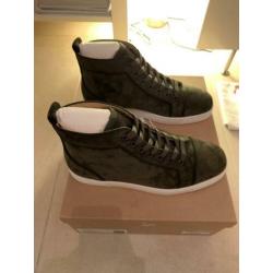 Christian Louboutin Louis Flat Velours Bosco 42