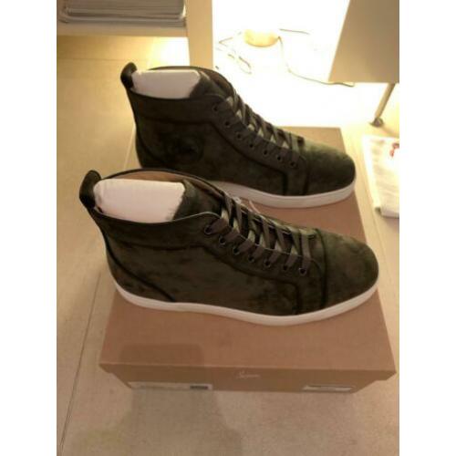 Christian Louboutin Louis Flat Velours Bosco 42