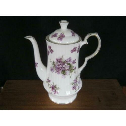 koffiepot, Hammersley, Victorian Violets, bone China England