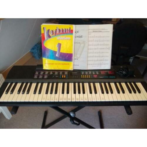 Casio CTK-480 incl stander en adapter