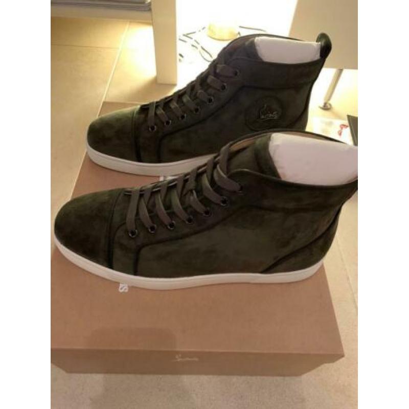 Christian Louboutin Louis Flat Velours Bosco 42