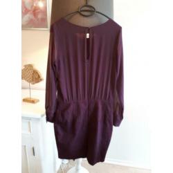 Prachtige Blousejurk Jurk Paars Maat S