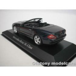 Mercedes Benz SL-Class 2008 Blauw Metallic 1/43 Maxichamps