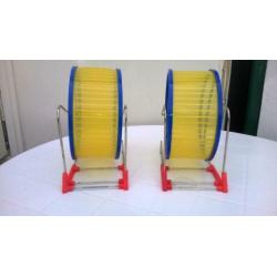 Twee Loopwielen comfortabie Ø = 21cm ( # 183).